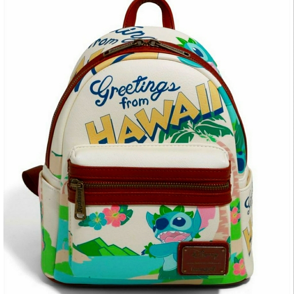Loungefly Handbags - Loungefly Lilo & Stitch Travel Postcard Mini Backpack 🌴🌸
